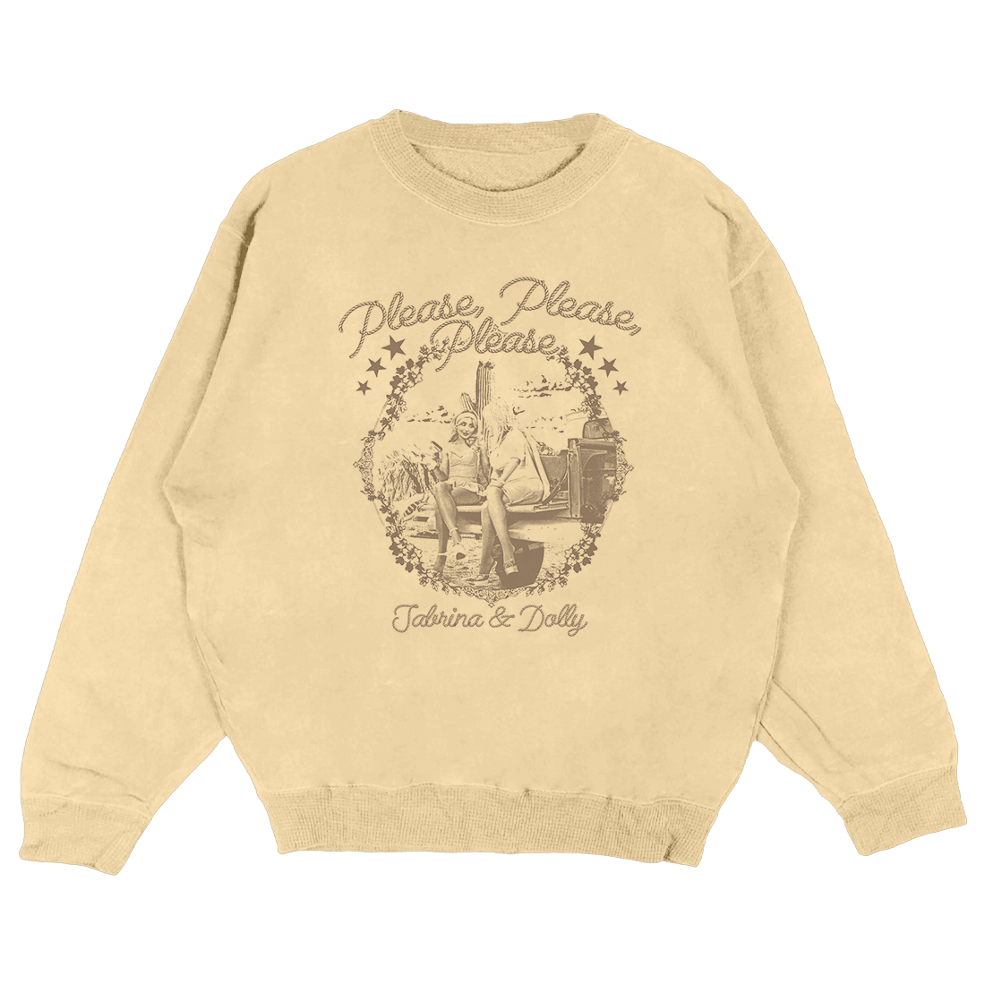 Sabrina Carpenter please please please remix crew Crewneck 398338