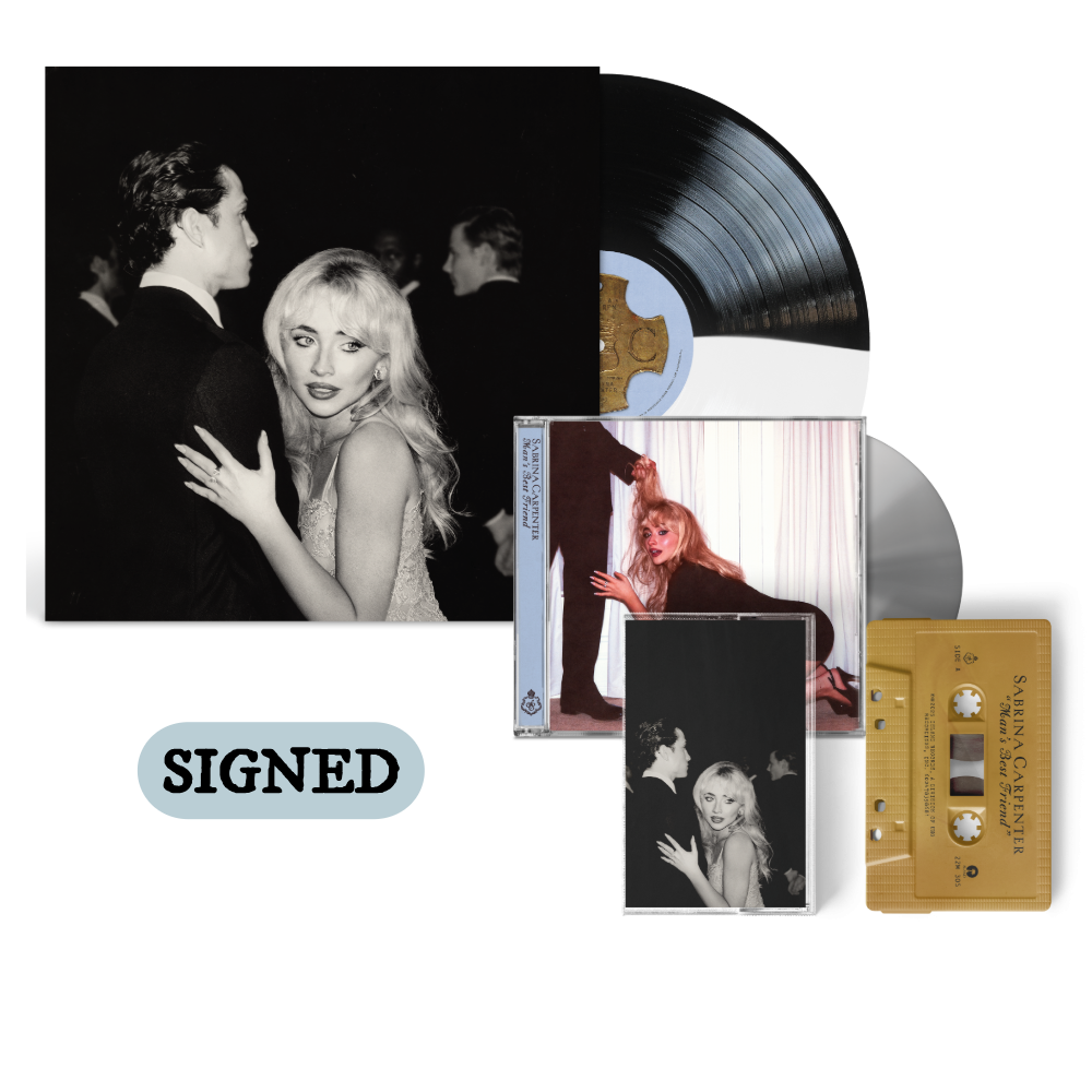 Sabrina Carpenter Man's Best Friend Alt Cover LP + Std CD + Alt Cover MC + signed Card 413770