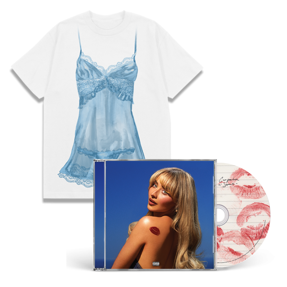 Sabrina Carpenter Short n' Sweet Standard CD (Stamped) + lingerie tee Bundle  Standard CD (Stamped) + lingerie tee Bundle 363088